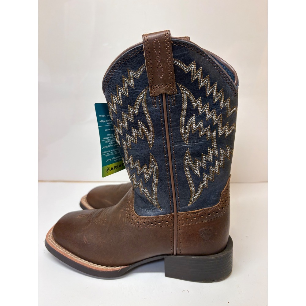 Ariat Kids Tycoon Brazen Brown Arizona Sky Square Toe Cowboy Boots 10021591 10M